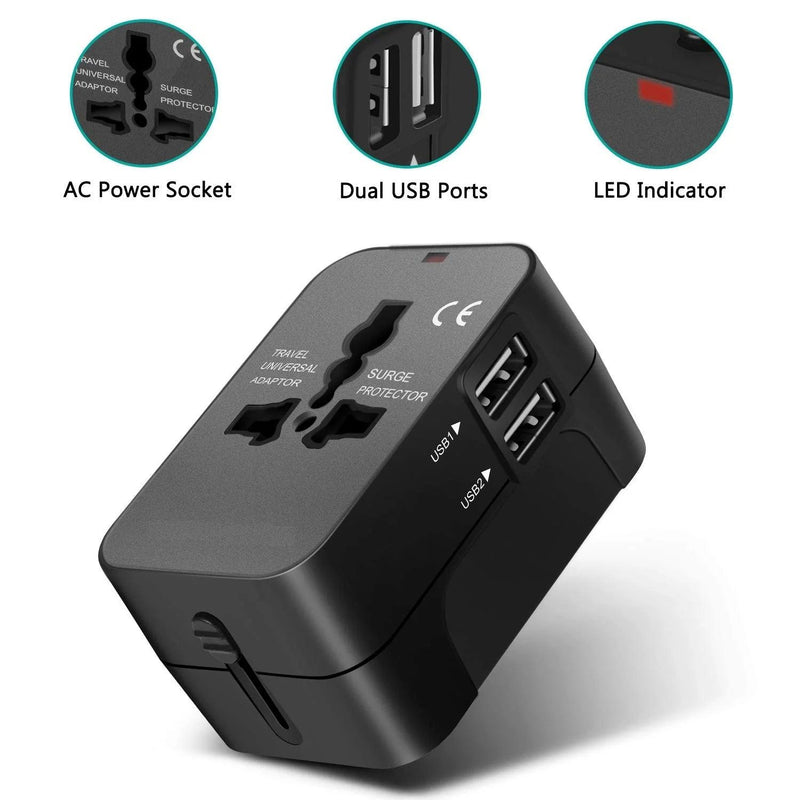 Adaptador de Tomadas para Viagem Universal