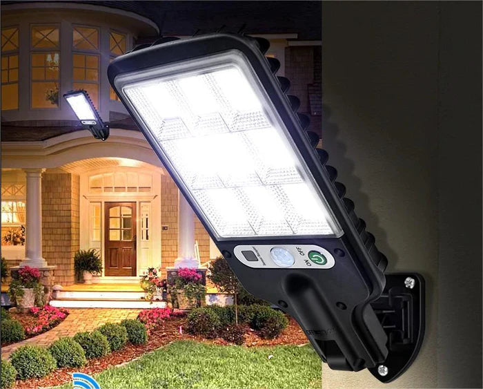Refletor Solar de Led Com Sensor de Presença e Controle Remoto